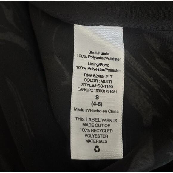 Scoop Tie Neck Blouse Retro Style Sheer Long Sleeve Women’s Size Small (4-6) - Picture 13 of 16